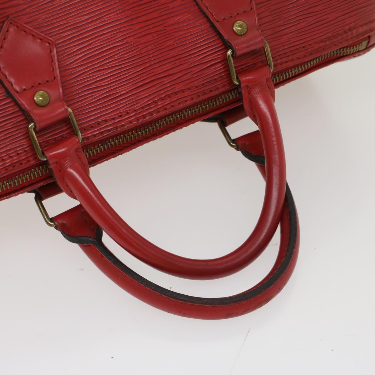 LOUIS VUITTON Epi Speedy 30 Hand Bag Red M43007 LV Auth 47642