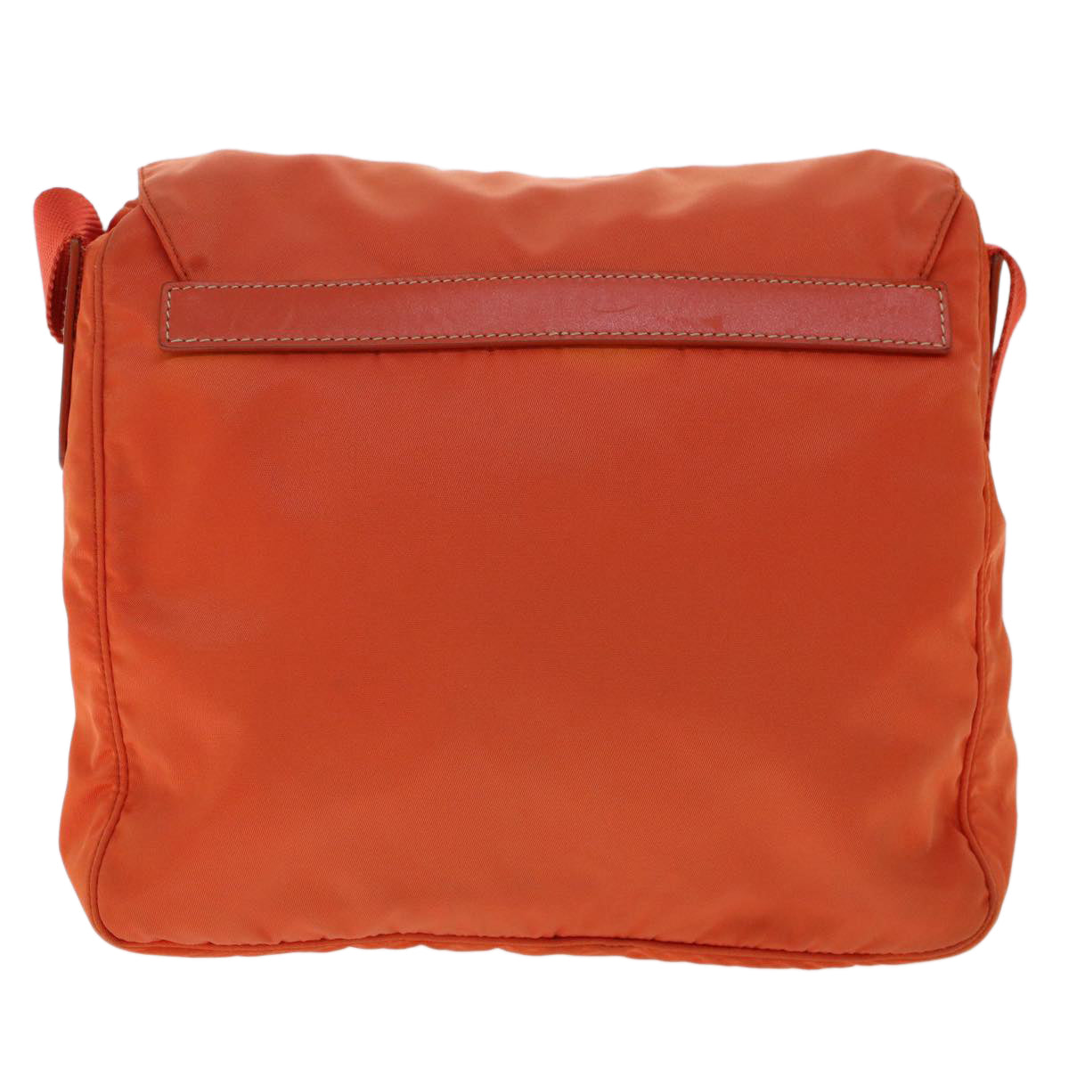 PRADA Shoulder Bag Nylon Orange Auth 47652 - 0
