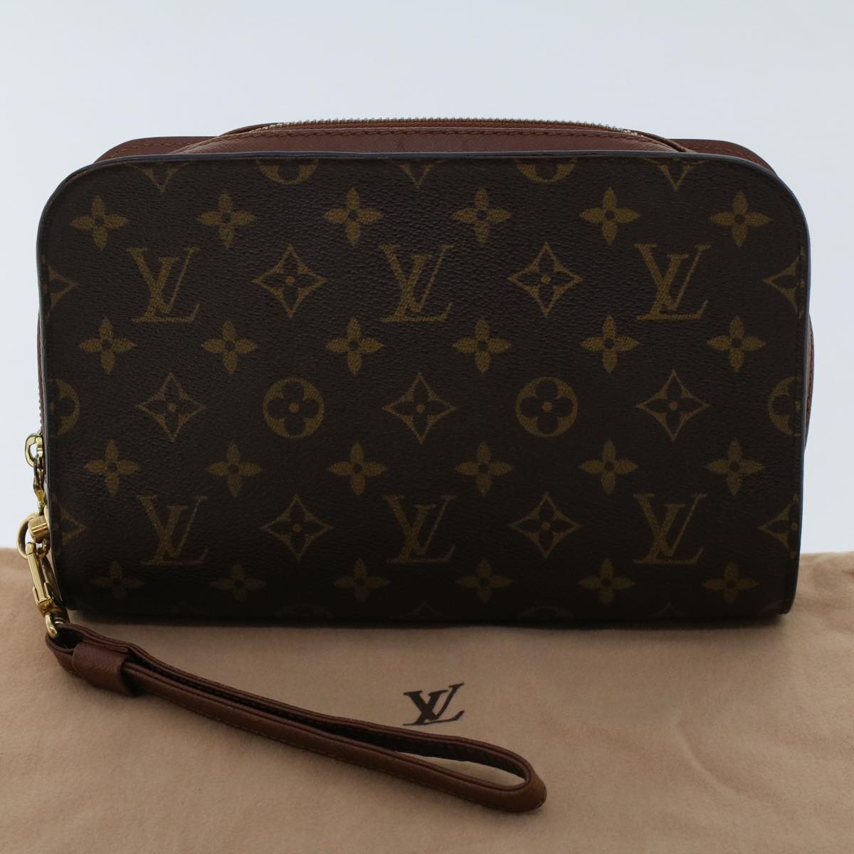 LOUIS VUITTON Monogram Orsay Clutch Bag M51790 LV Auth 47680