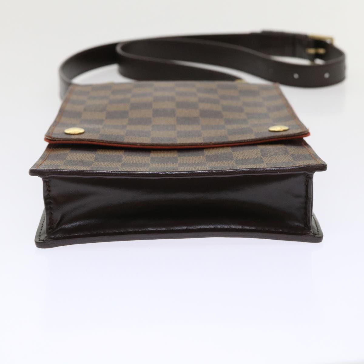 LOUIS VUITTON Damier Ebene Portello Shoulder Bag N45271 LV Auth 47684