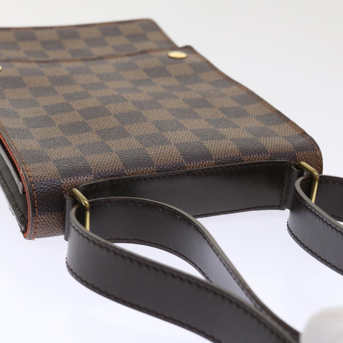 LOUIS VUITTON Damier Ebene Portello Shoulder Bag N45271 LV Auth 47684