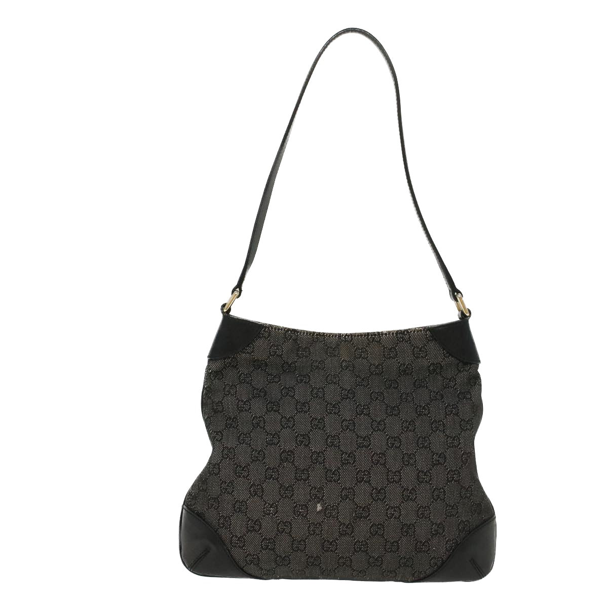 GUCCI GG Canvas Shoulder Bag Black 257296 Auth 47689 - 0