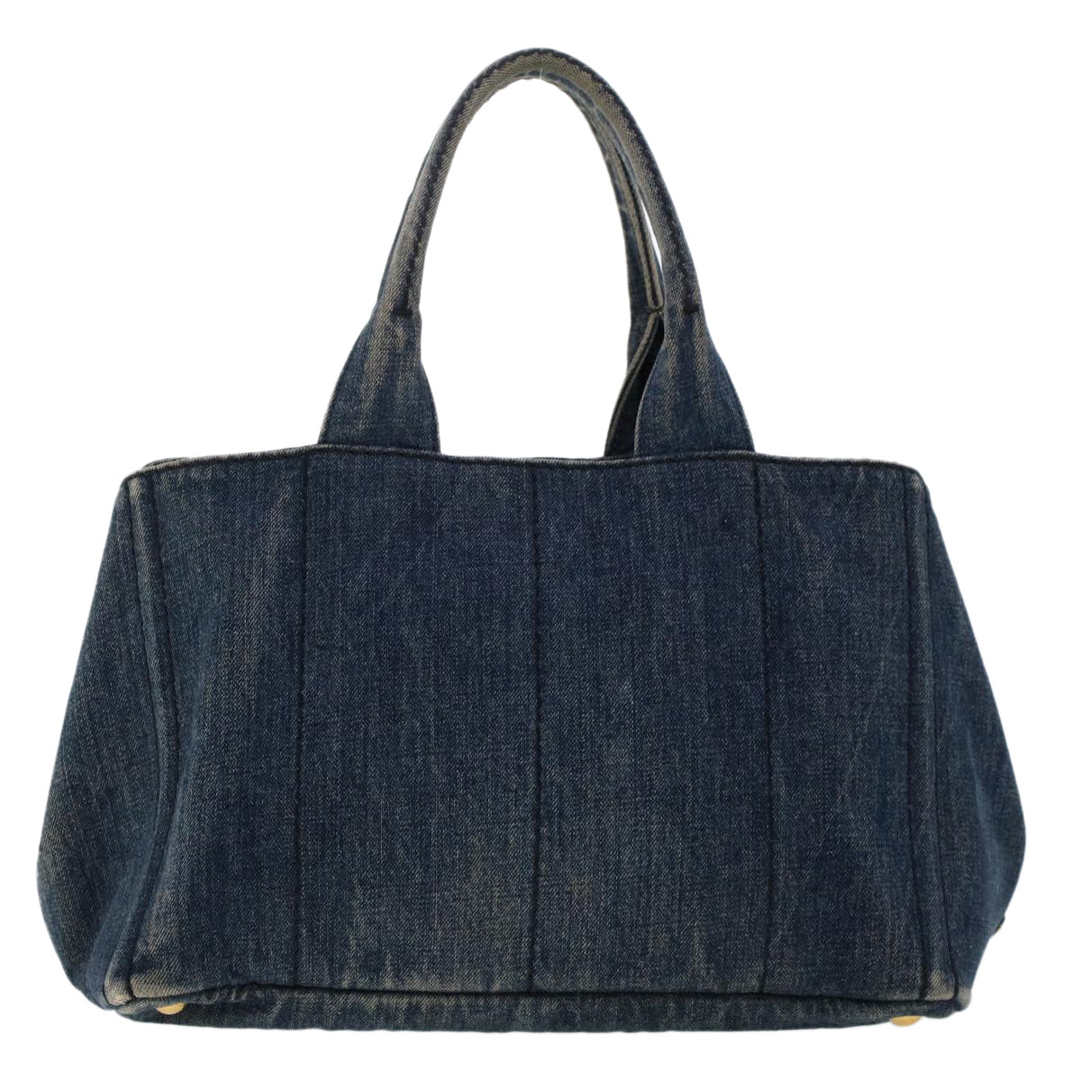 PRADA Canapa Hand Bag Canvas Blue Auth 47694 - 0