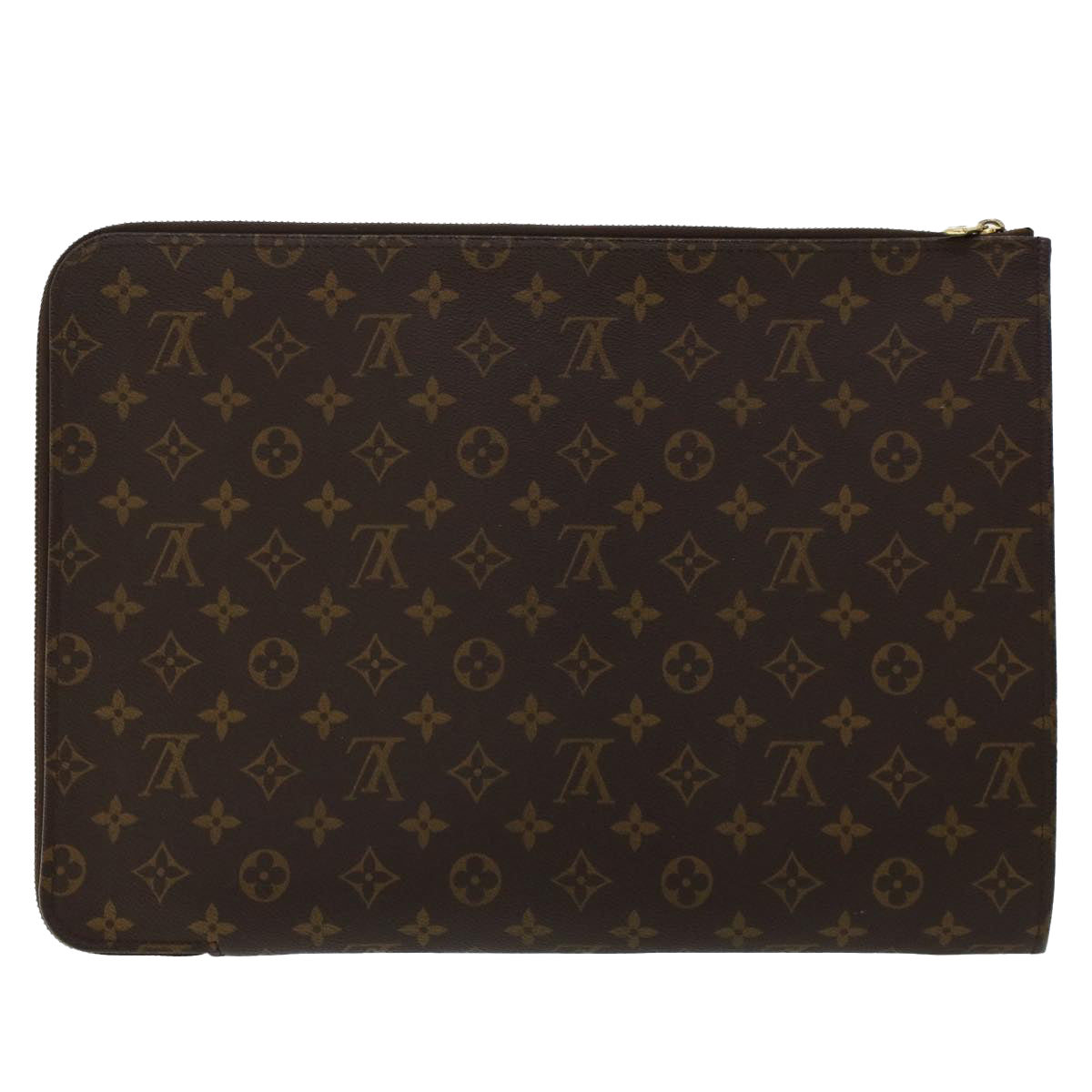 LOUIS VUITTON Monogram Poche Document Briefcase M53400 LV Auth 47706 - 0