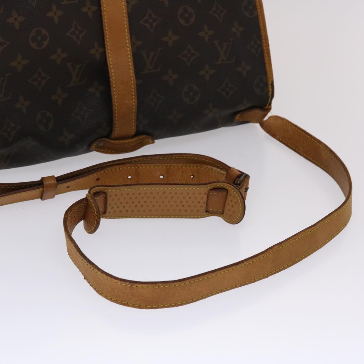 LOUIS VUITTON Monogram Saumur 35 Shoulder Bag M42254 LV Auth 47713