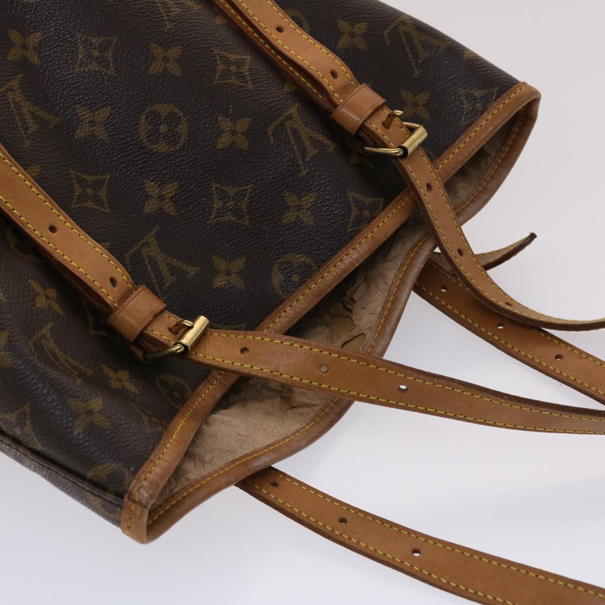 LOUIS VUITTON Monogram Bucket GM Shoulder Bag M42236 LV Auth 47780