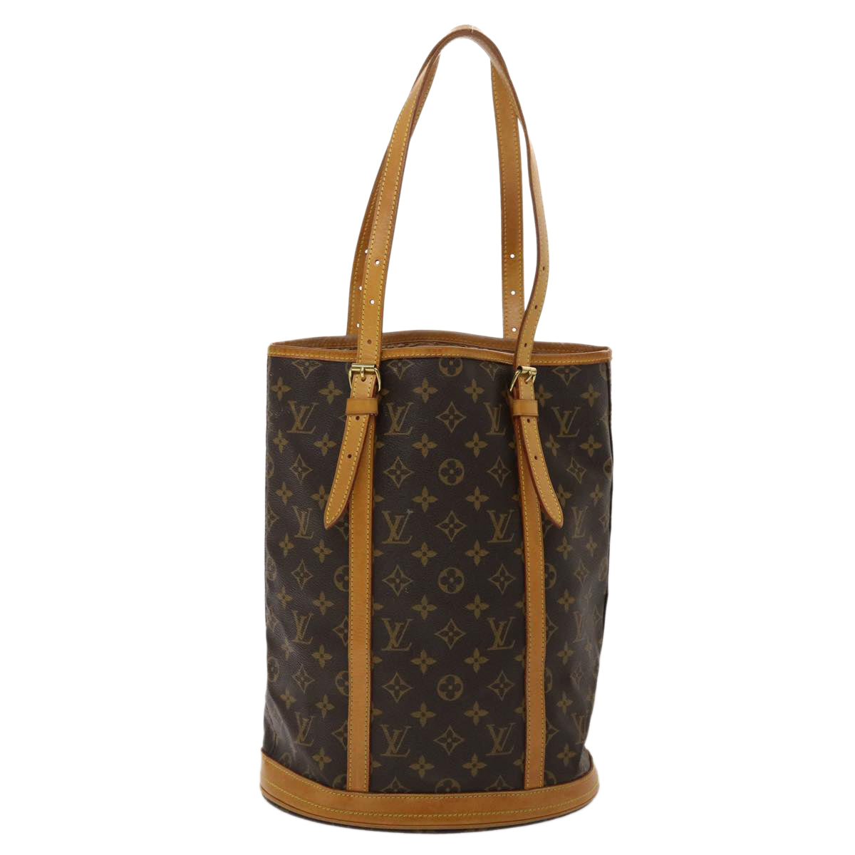 LOUIS VUITTON Monogram Bucket GM Shoulder Bag M42236 LV Auth 47781