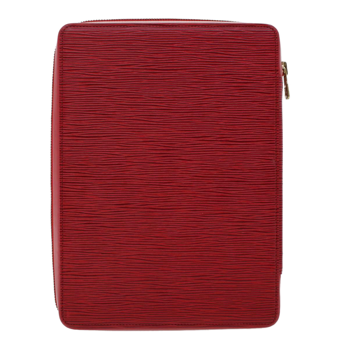 LOUIS VUITTON Epi Agenda Voyage Clutch Bag Red LV Auth 47809 - 0