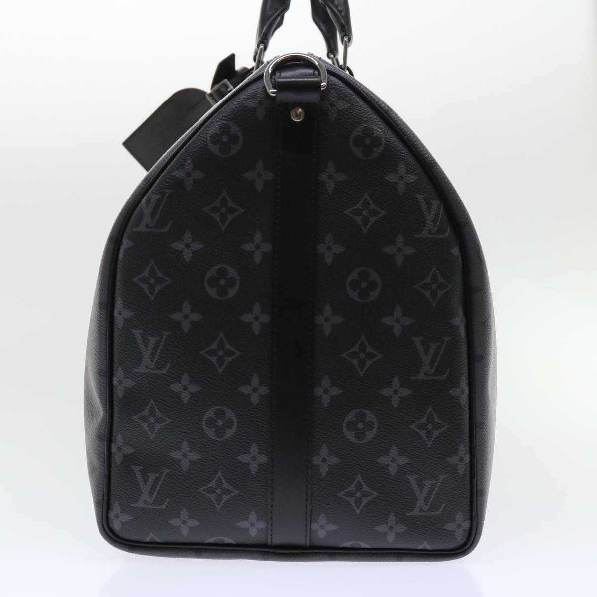 LOUIS VUITTON Eclipse Reverse Keepall Bandouliere 50 Bag M45392 LV Auth 47830A