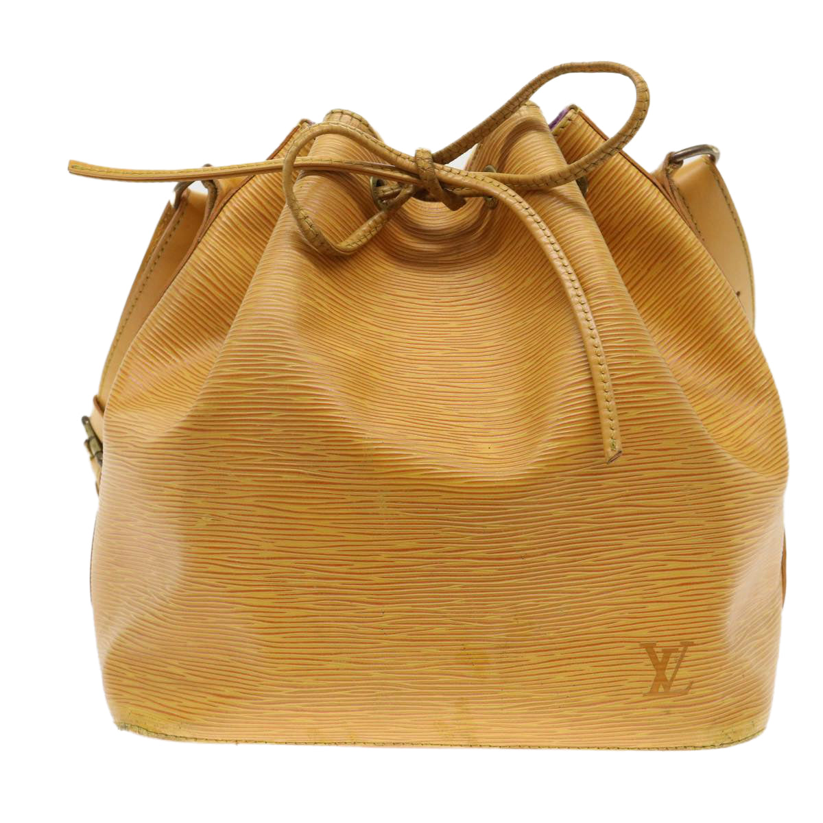 LOUIS VUITTON Epi Petit Noe Shoulder Bag Tassili Yellow M44109 LV Auth 47833