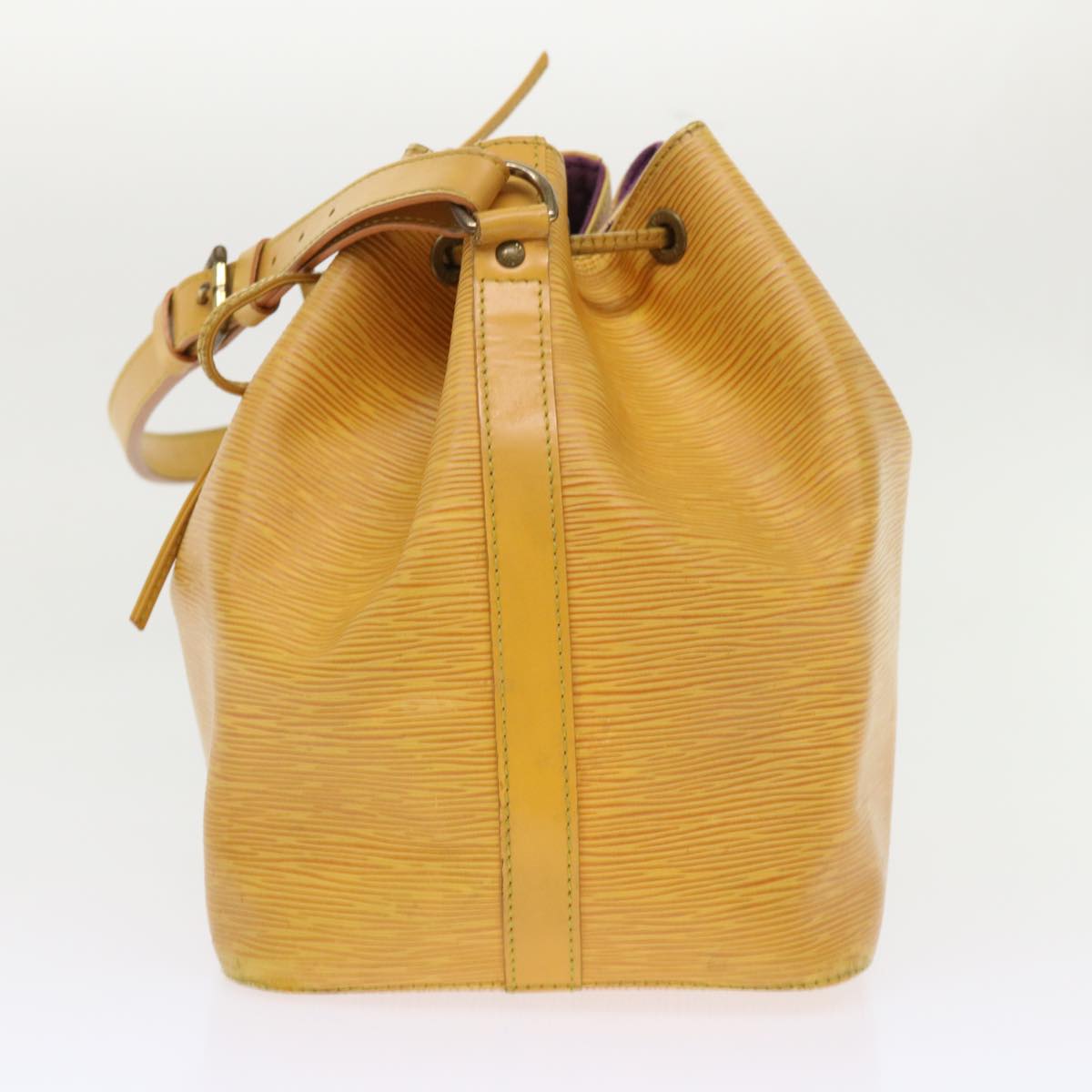 LOUIS VUITTON Epi Petit Noe Shoulder Bag Tassili Yellow M44109 LV Auth 47833