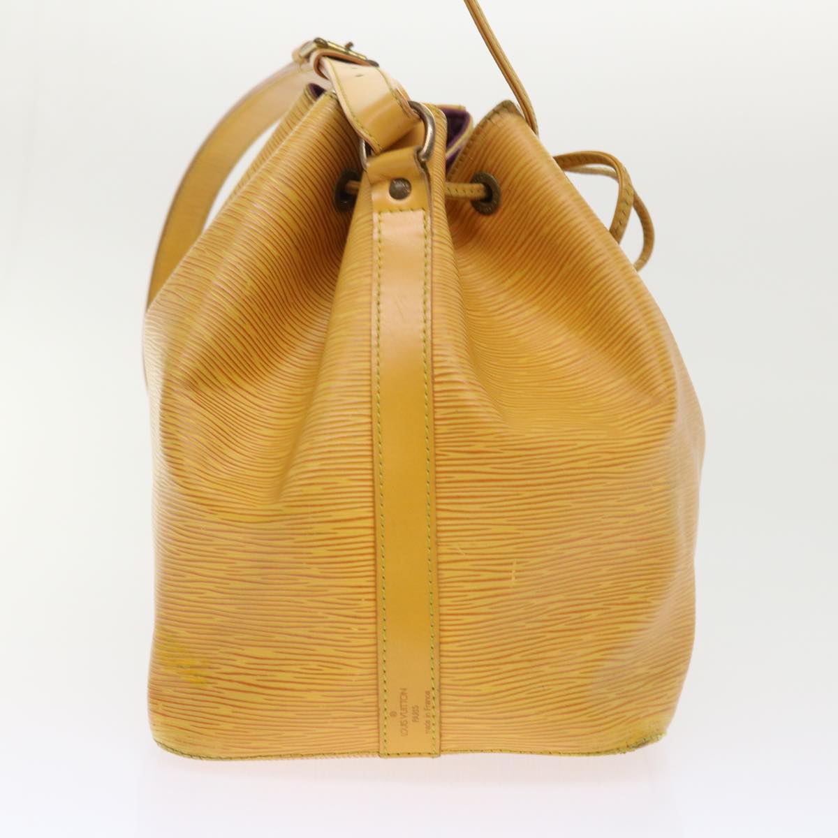 LOUIS VUITTON Epi Petit Noe Shoulder Bag Tassili Yellow M44109 LV Auth 47833