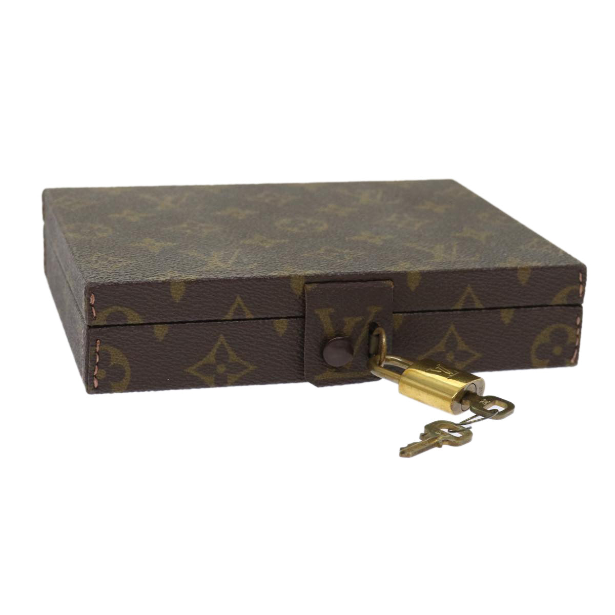 LOUIS VUITTON Monogram Boite Bijou PM Accessory Case M47324 LV Auth 47841