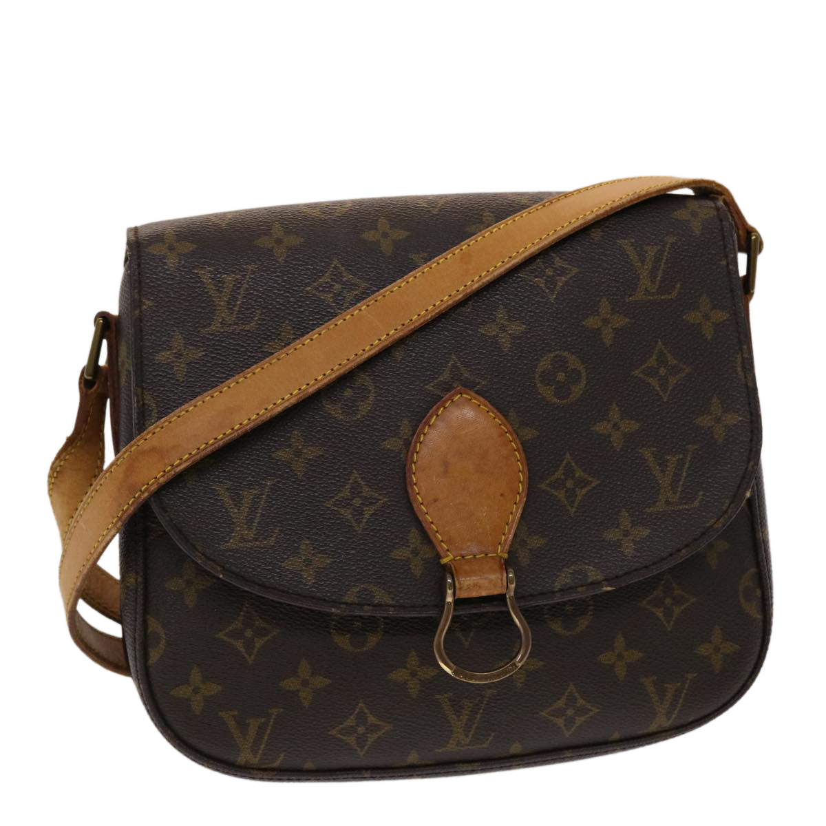 LOUIS VUITTON Monogram Saint Cloud GM Shoulder Bag M51242 LV Auth 47889