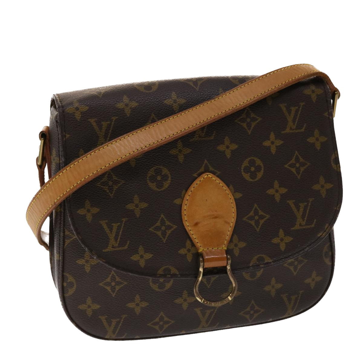 LOUIS VUITTON Monogram Saint Cloud GM Shoulder Bag M51242 LV Auth 47890