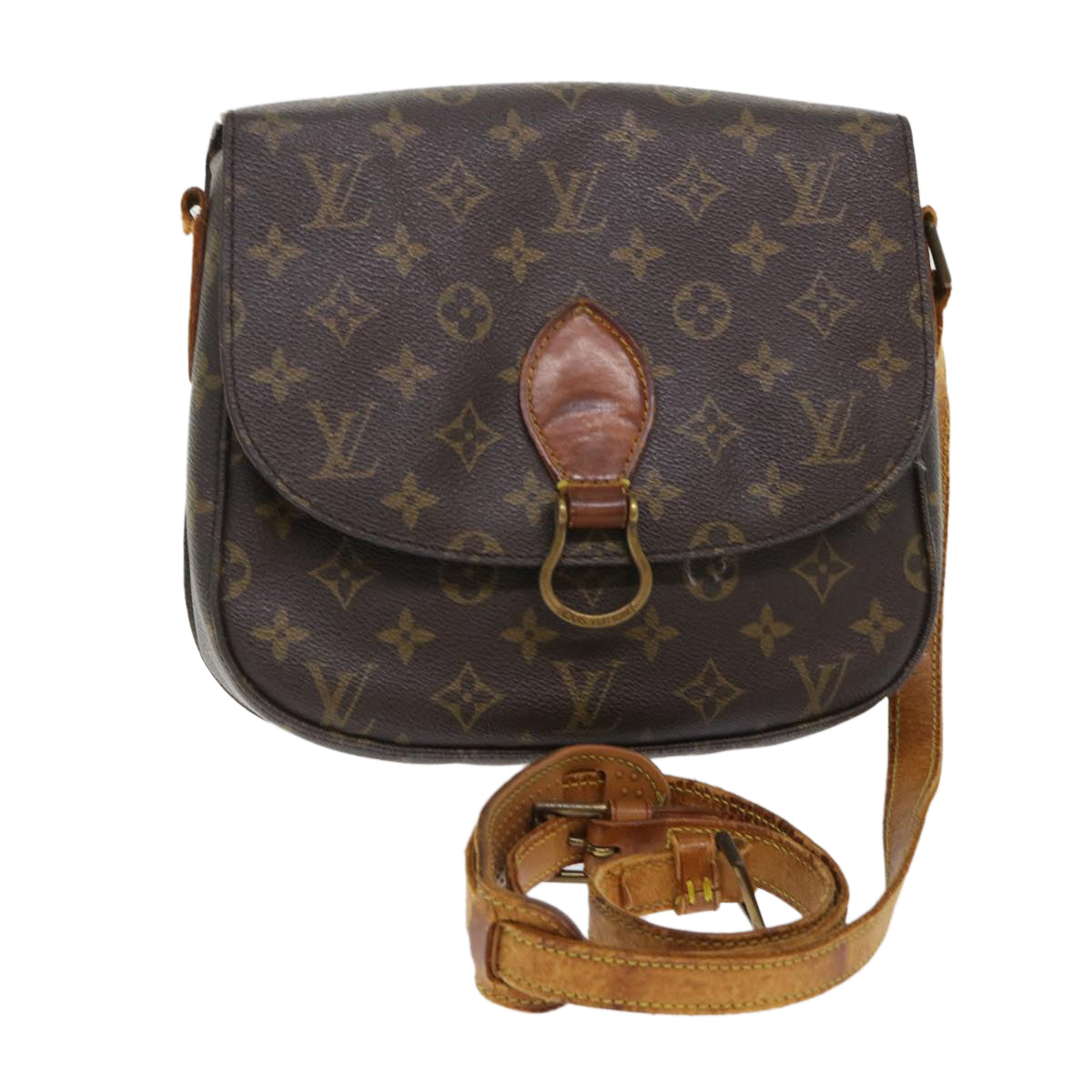 LOUIS VUITTON Monogram Saint Cloud GM Shoulder Bag M51242 LV Auth 47891