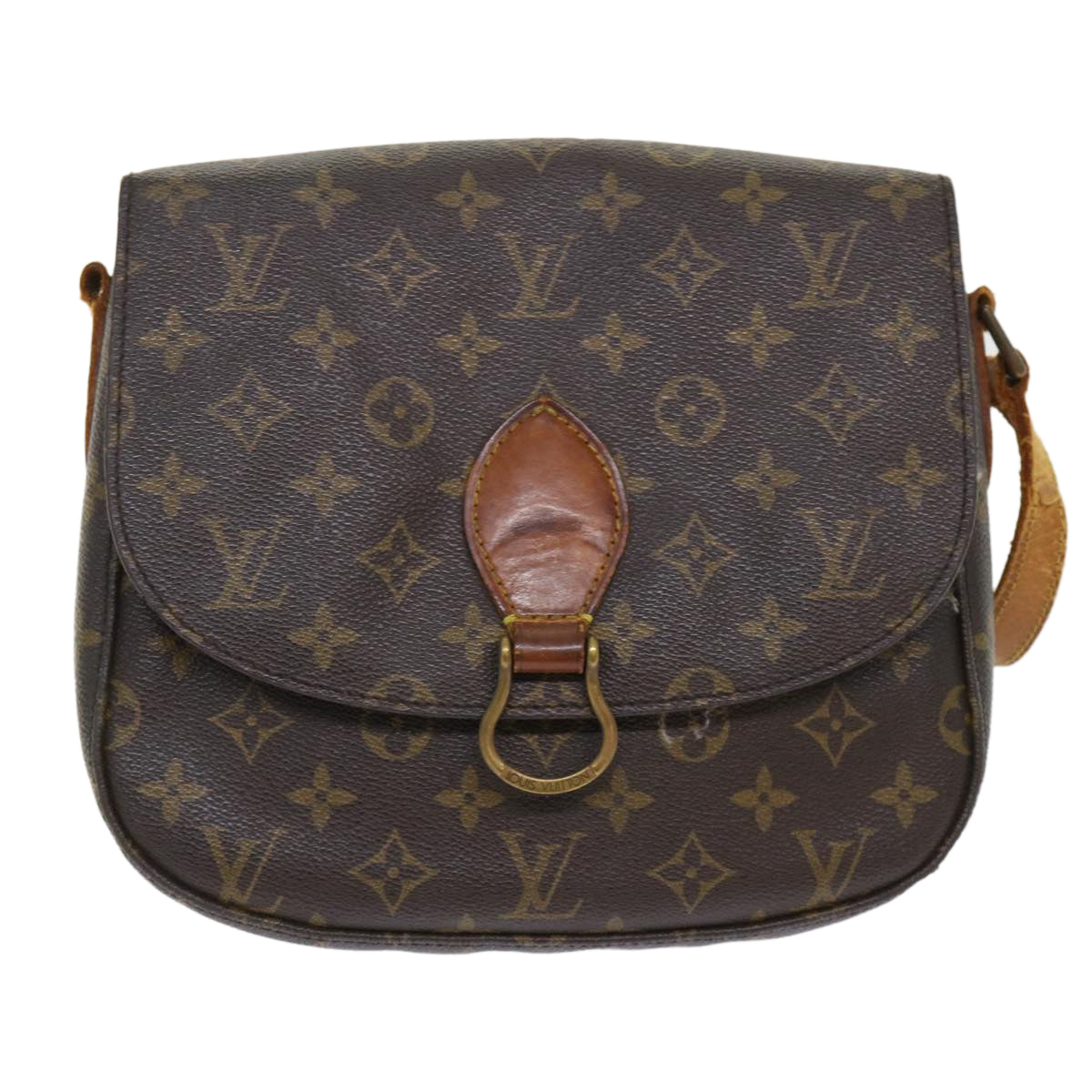 LOUIS VUITTON Monogram Saint Cloud GM Shoulder Bag M51242 LV Auth 47891