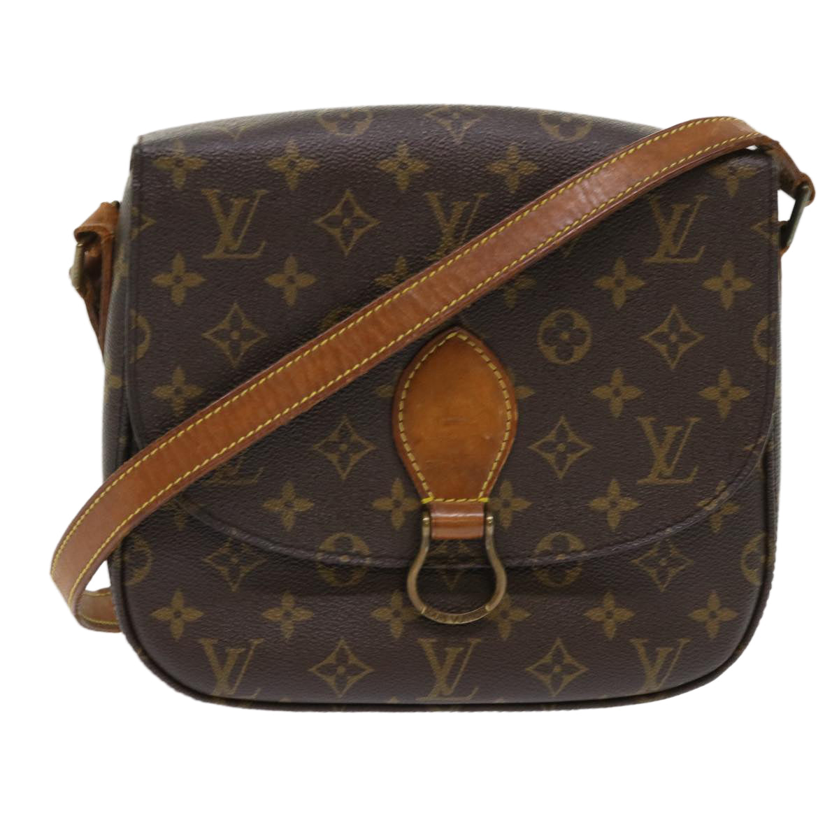 LOUIS VUITTON Monogram Saint Cloud GM Shoulder Bag M51242 LV Auth 47892