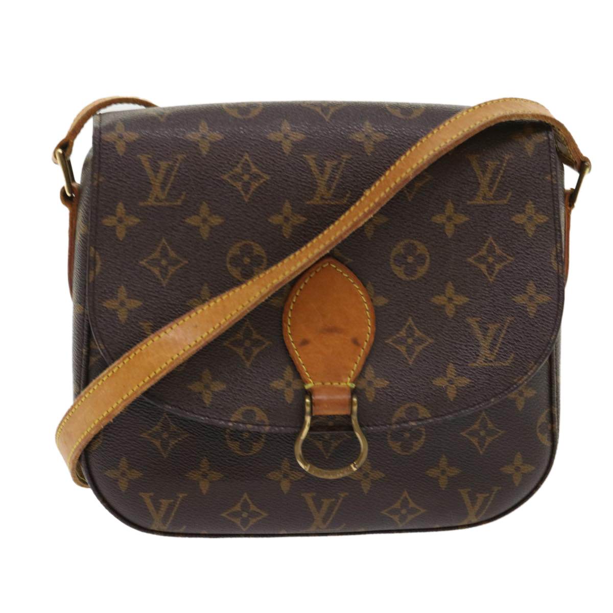 LOUIS VUITTON Monogram Saint Cloud GM Shoulder Bag M51242 LV Auth 47895