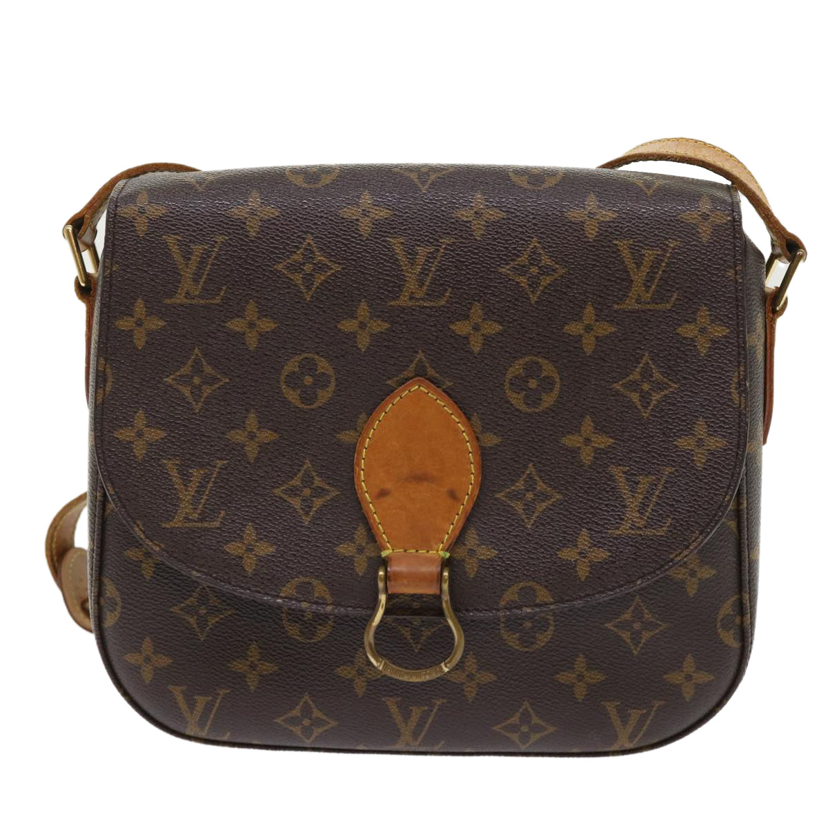 LOUIS VUITTON Monogram Saint Cloud GM Shoulder Bag M51242 LV Auth 47895