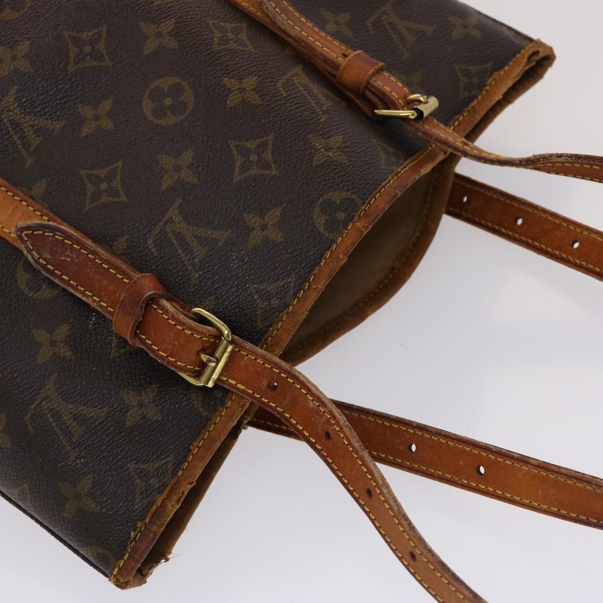 LOUIS VUITTON Monogram Bucket GM Shoulder Bag M42236 LV Auth 47920