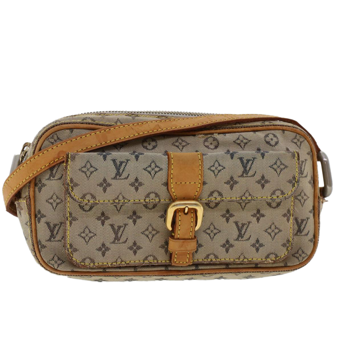 LOUIS VUITTON Monogram Mini Juliet MM Shoulder Bag Blue M92004 LV Auth 47932