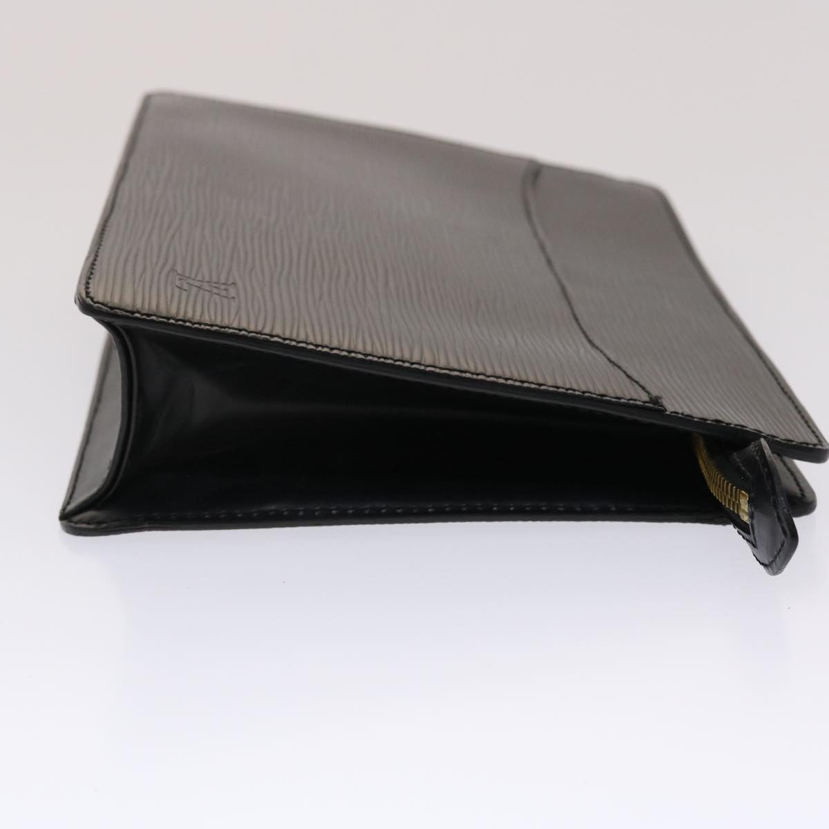 LOUIS VUITTON Epi Pochette Homme Clutch Bag Black M52522 LV Auth 47944