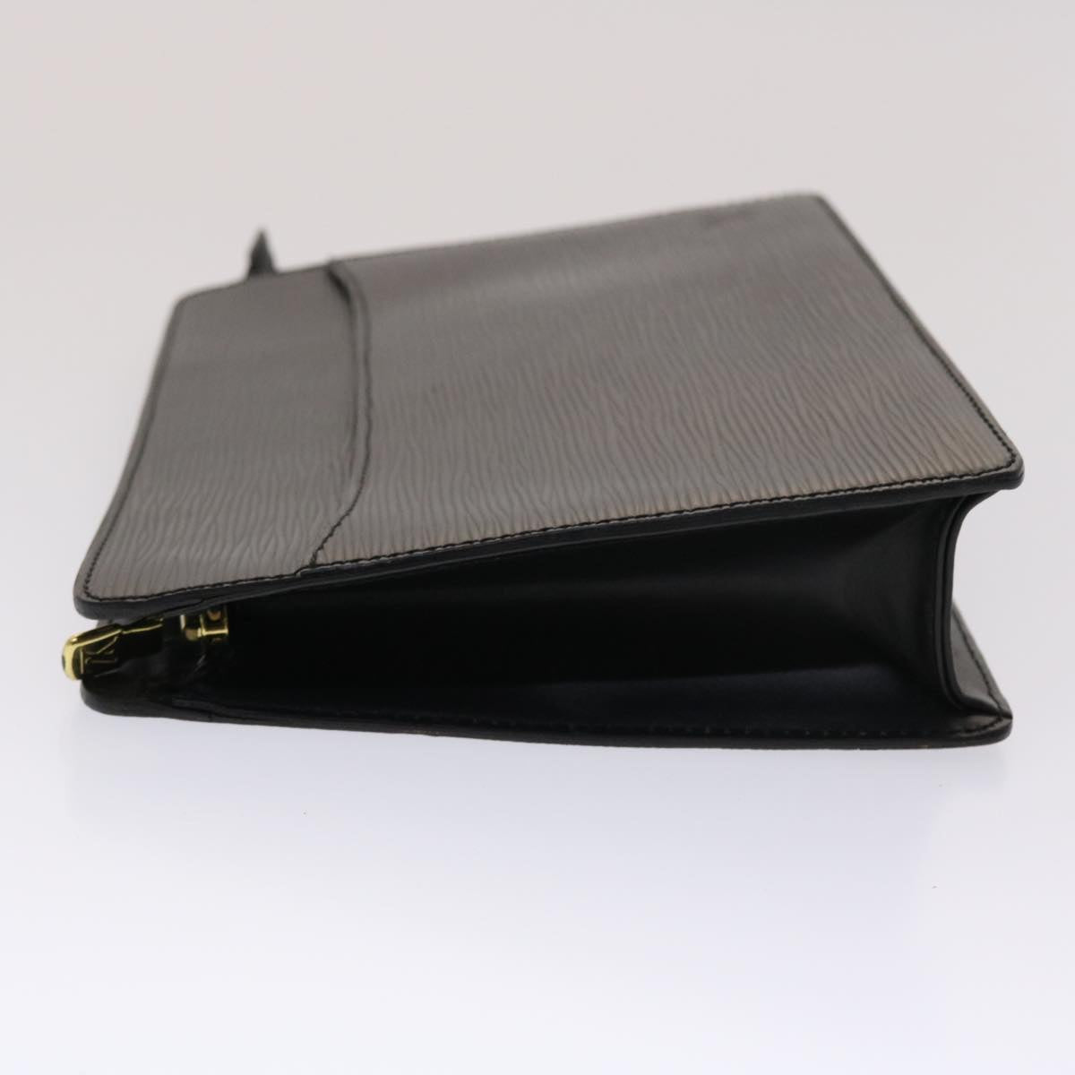 LOUIS VUITTON Epi Pochette Homme Clutch Bag Black M52522 LV Auth 47944