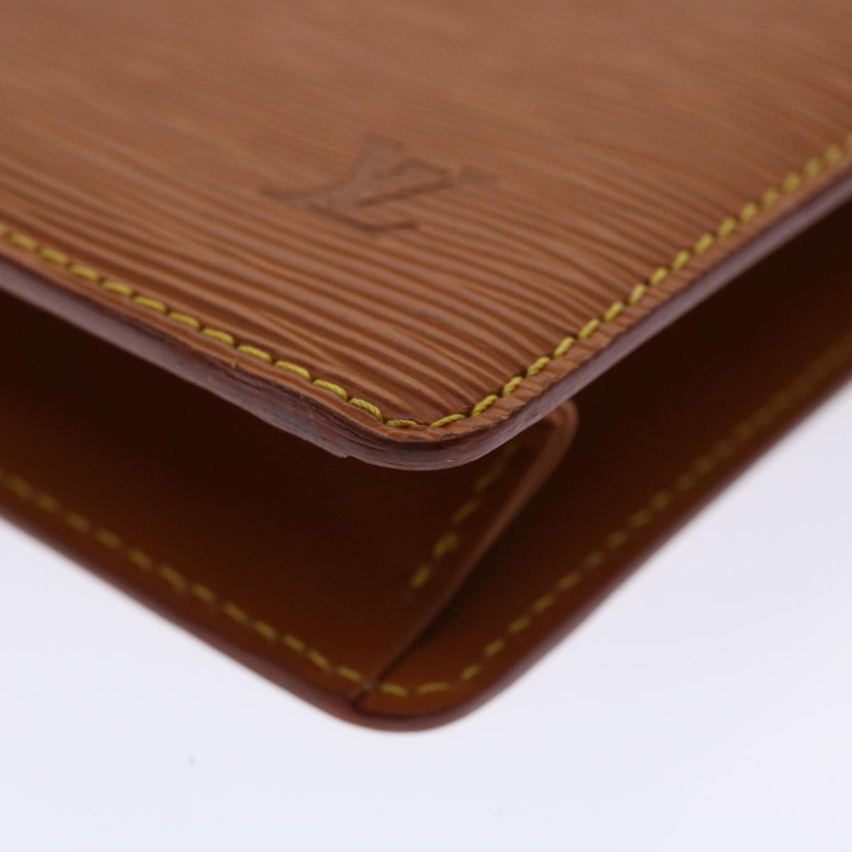 LOUIS VUITTON Epi Pochette Homme Clutch Bag Brown M52528 LV Auth 47945