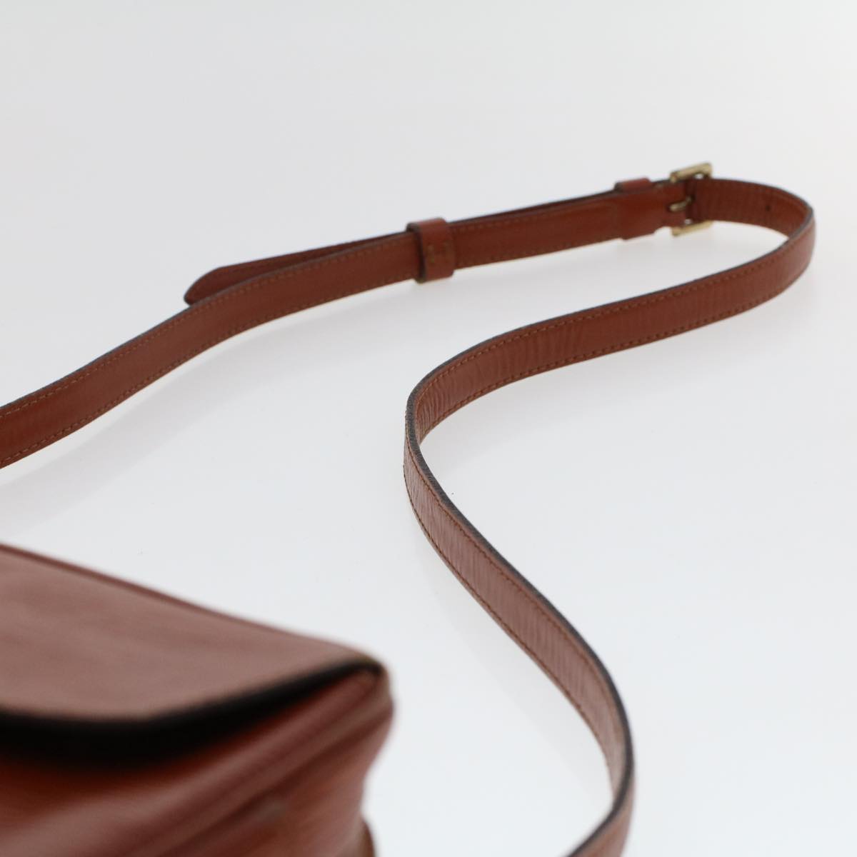 LOUIS VUITTON Epi June Feuille Shoulder Bag Kenya Brown M52153 LV Auth 47955