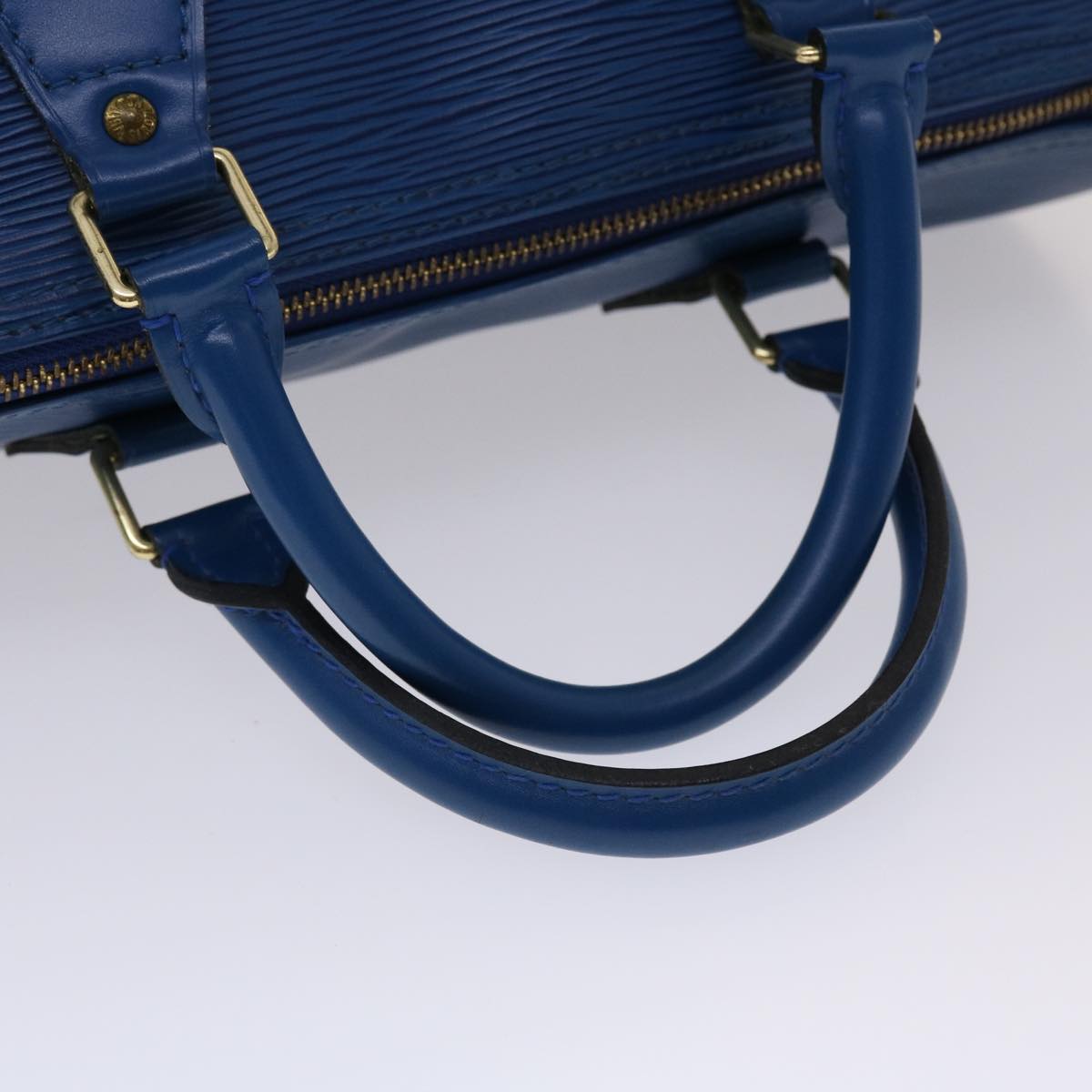 LOUIS VUITTON Epi Speedy 30 Hand Bag Toledo Blue M43005 LV Auth 47960