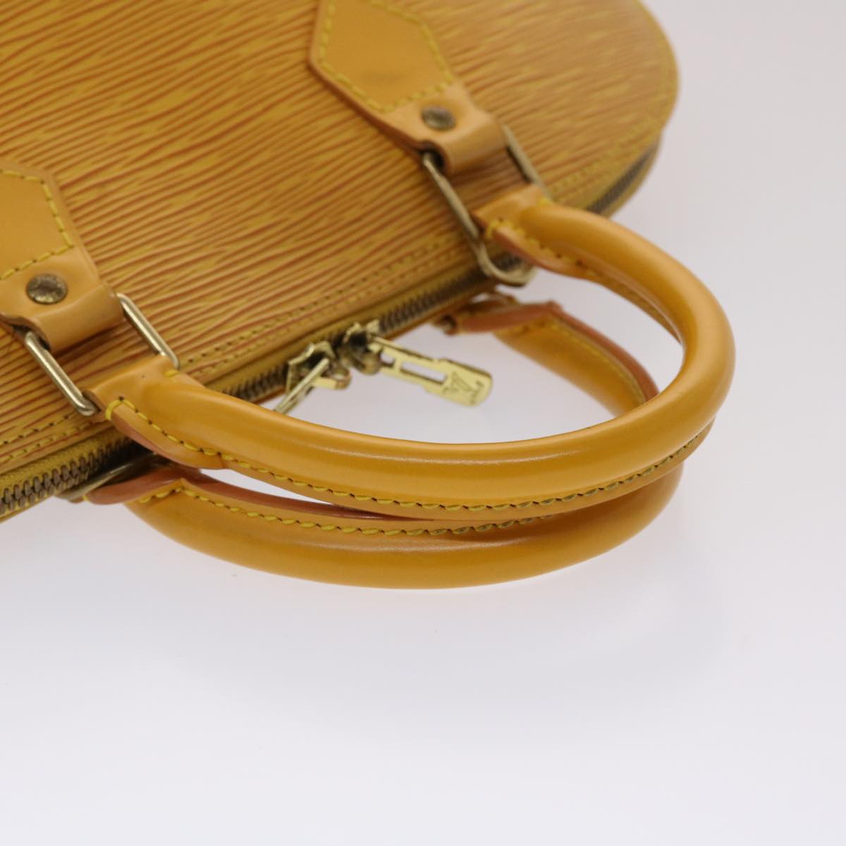 LOUIS VUITTON Epi Alma Hand Bag Tassili Yellow M52149 LV Auth 47961