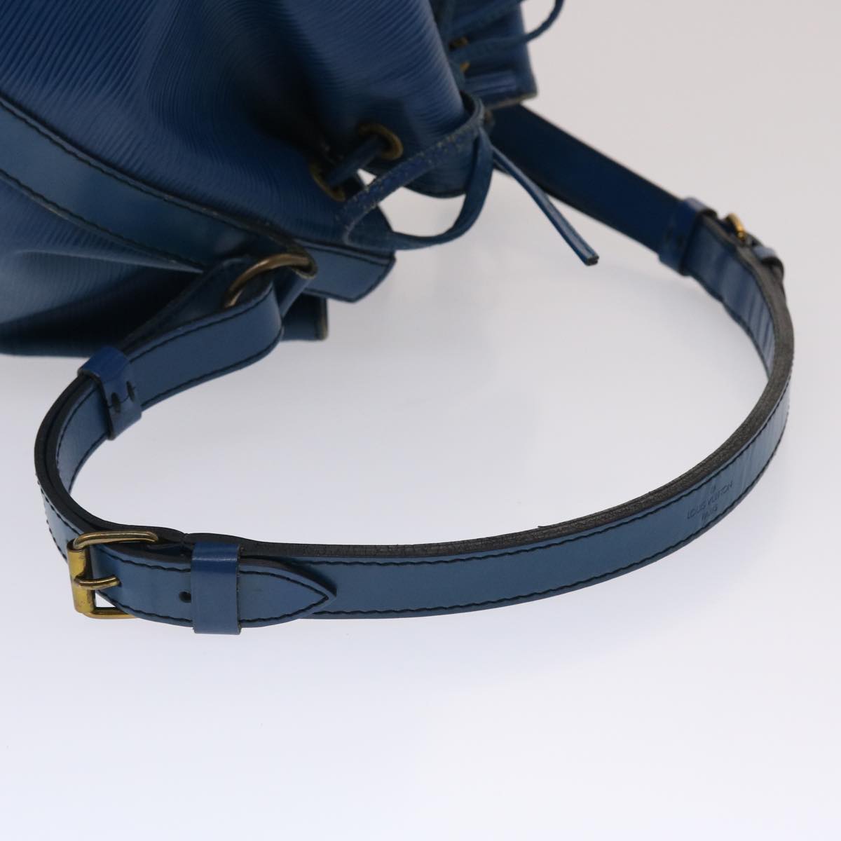 LOUIS VUITTON Epi Petit Noe Shoulder Bag Blue M44105 LV Auth 47965