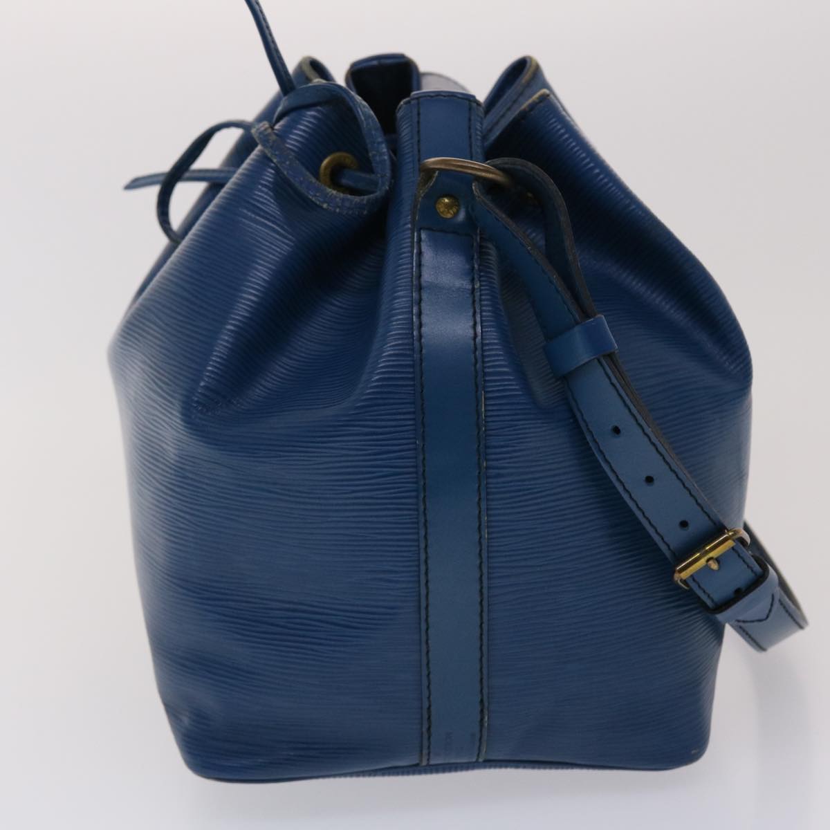 LOUIS VUITTON Epi Petit Noe Shoulder Bag Blue M44105 LV Auth 47965