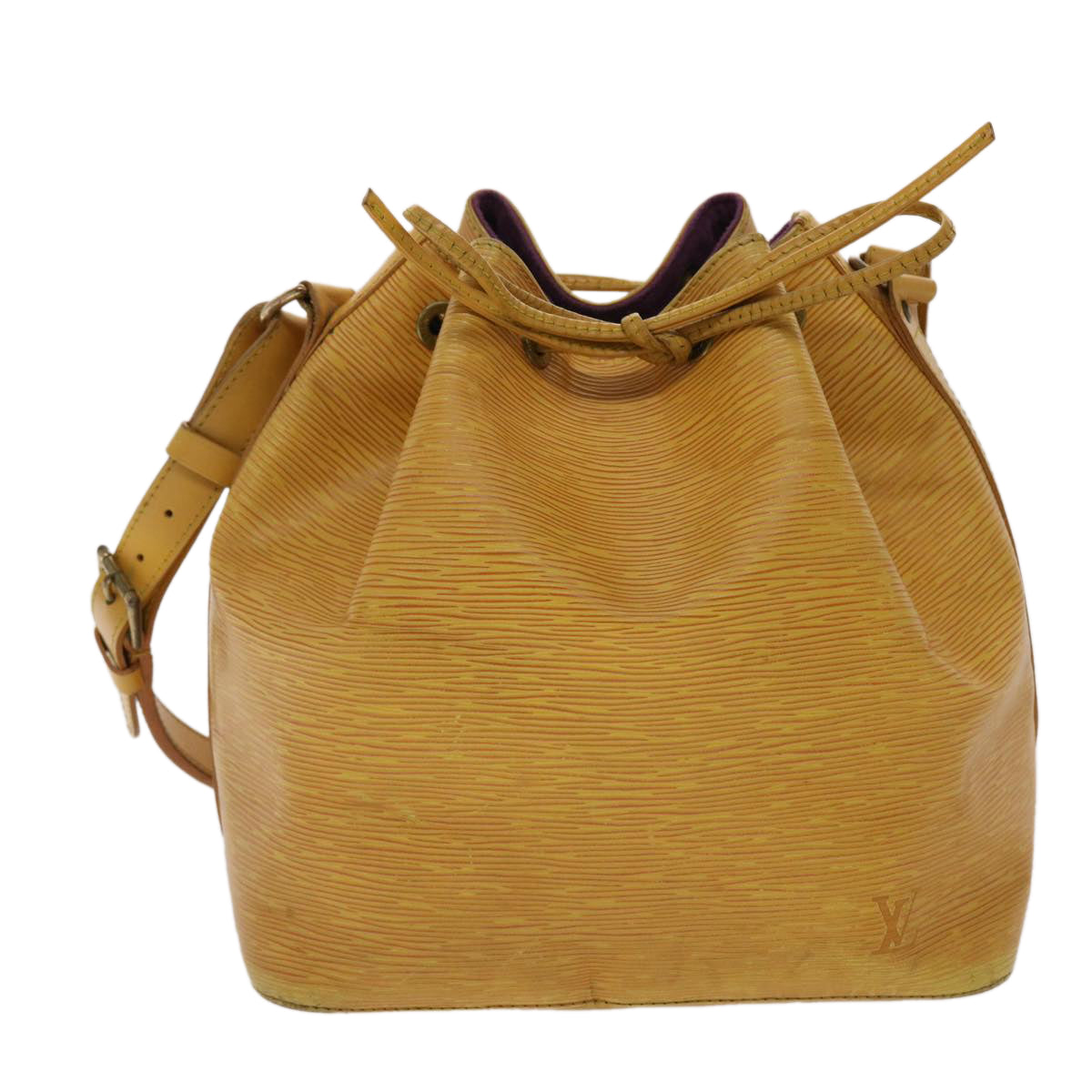 LOUIS VUITTON Epi Petit Noe Shoulder Bag Tassili Yellow M44109 LV Auth 47966