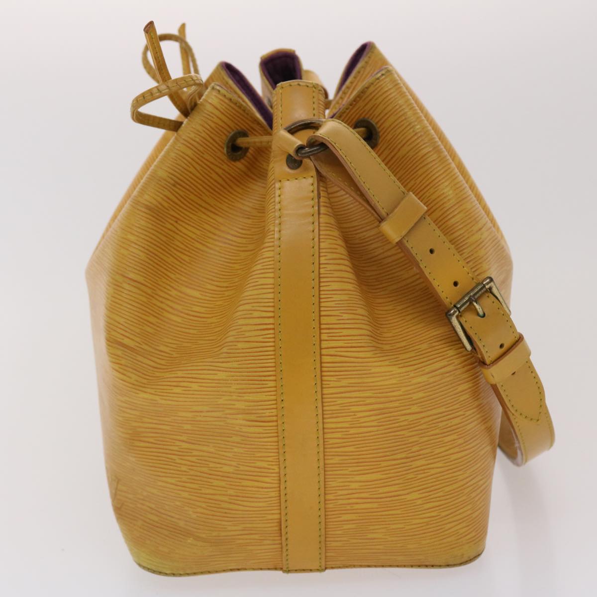 LOUIS VUITTON Epi Petit Noe Shoulder Bag Tassili Yellow M44109 LV Auth 47966