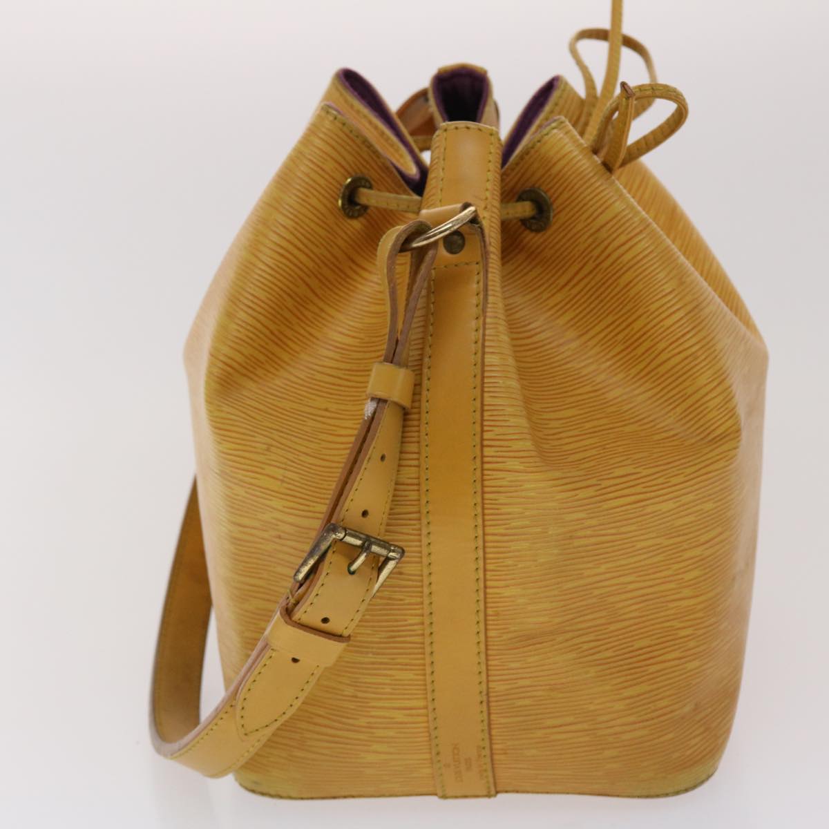 LOUIS VUITTON Epi Petit Noe Shoulder Bag Tassili Yellow M44109 LV Auth 47966