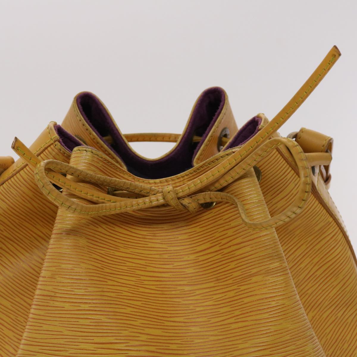 LOUIS VUITTON Epi Petit Noe Shoulder Bag Tassili Yellow M44109 LV Auth 47966