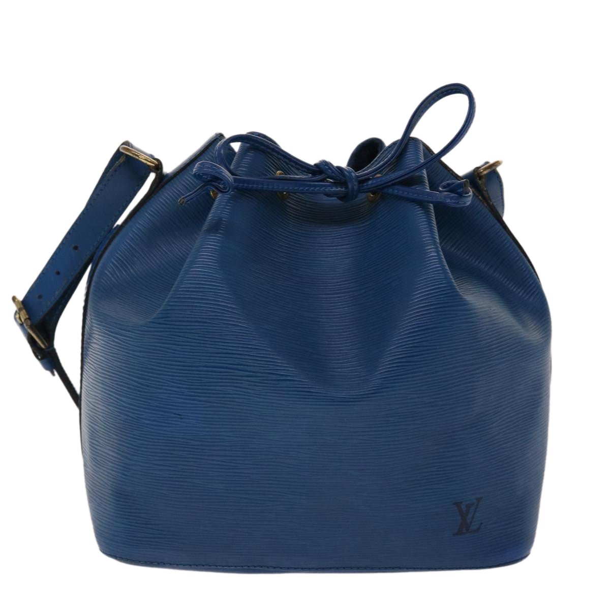 LOUIS VUITTON Epi Petit Noe Shoulder Bag Blue M44105 LV Auth 47967