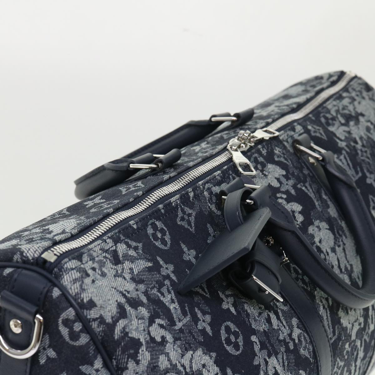 LOUIS VUITTON Monogram Tapestry Keepall Bandouliere 50 Boston M57285 Auth 48047A