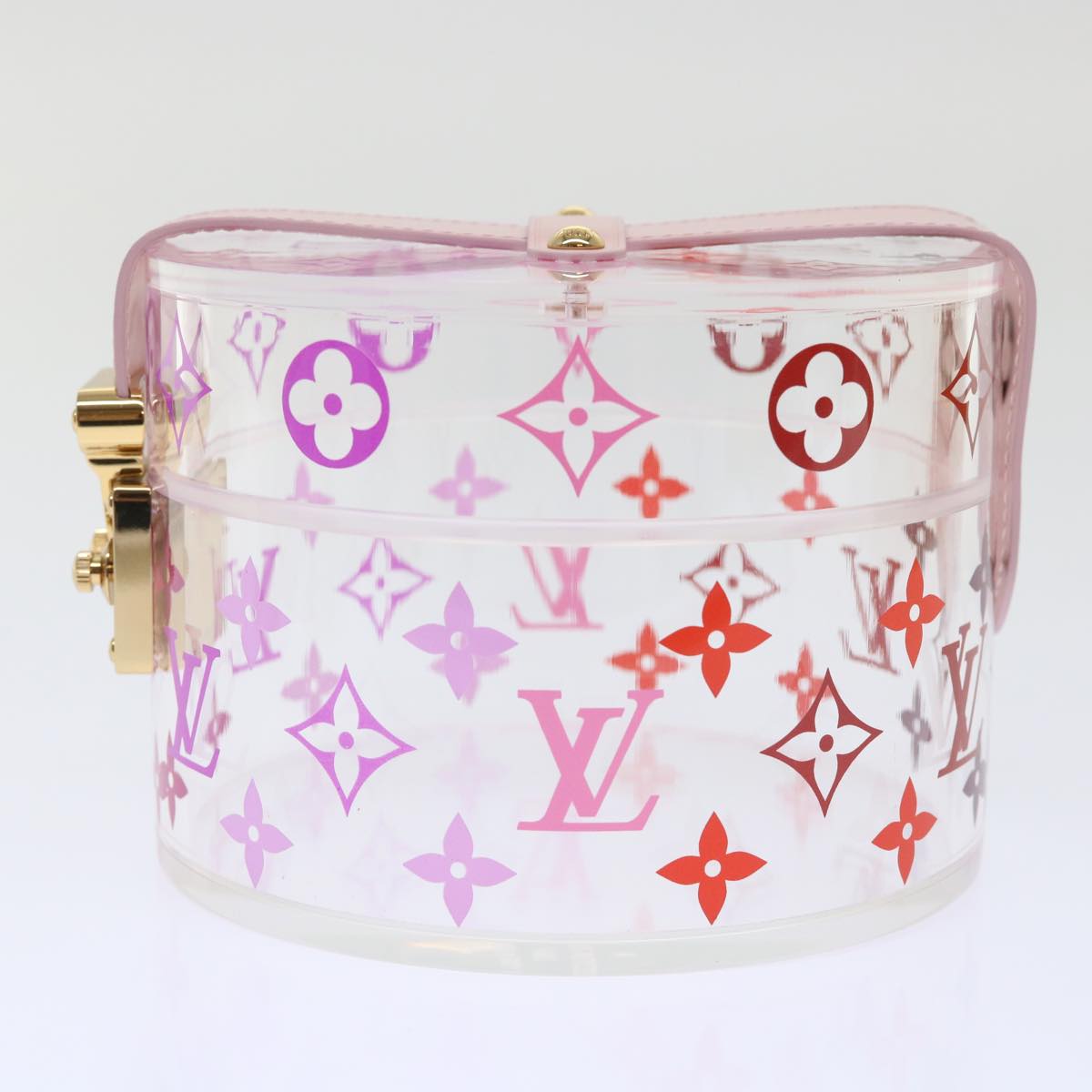 LOUIS VUITTON Monogram Boite Scott Accessory Case Clear GI0840 LV Auth 48048A