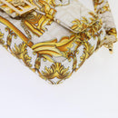 FENDI Baguette Shoulder Bag Polyester 2way White 8BR600 AK2D Auth 48072A-15