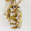 FENDI Baguette Shoulder Bag Polyester 2way White 8BR600 AK2D Auth 48072A-3