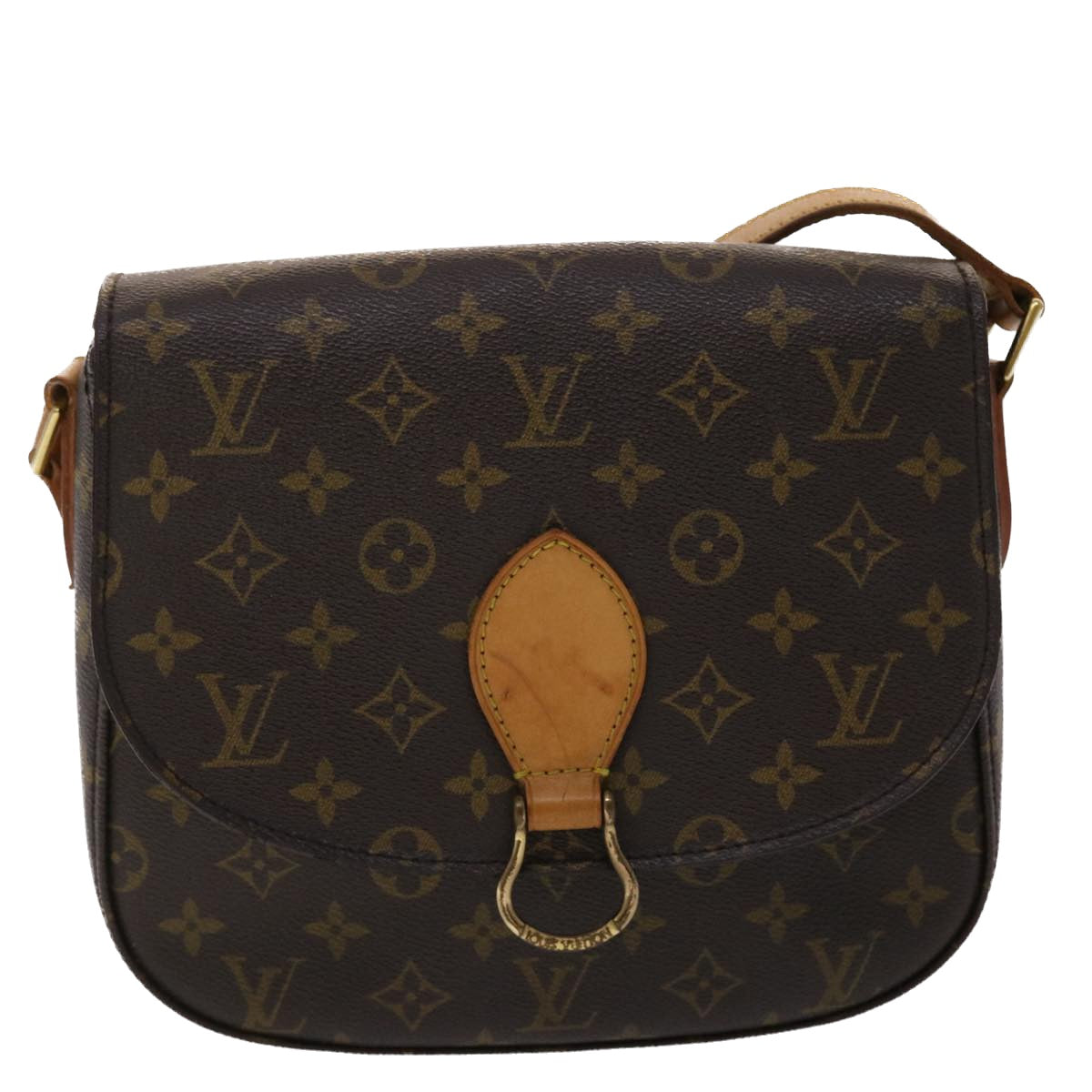 LOUIS VUITTON Monogram Saint Cloud GM Shoulder Bag M51242 LV Auth 48082