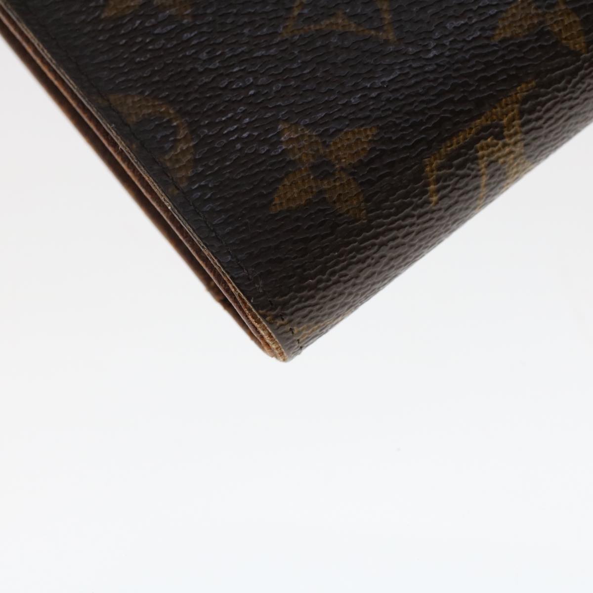 LOUIS VUITTON Monogram Porte Tresor Etui Papie Wallet M61202 LV Auth 48092