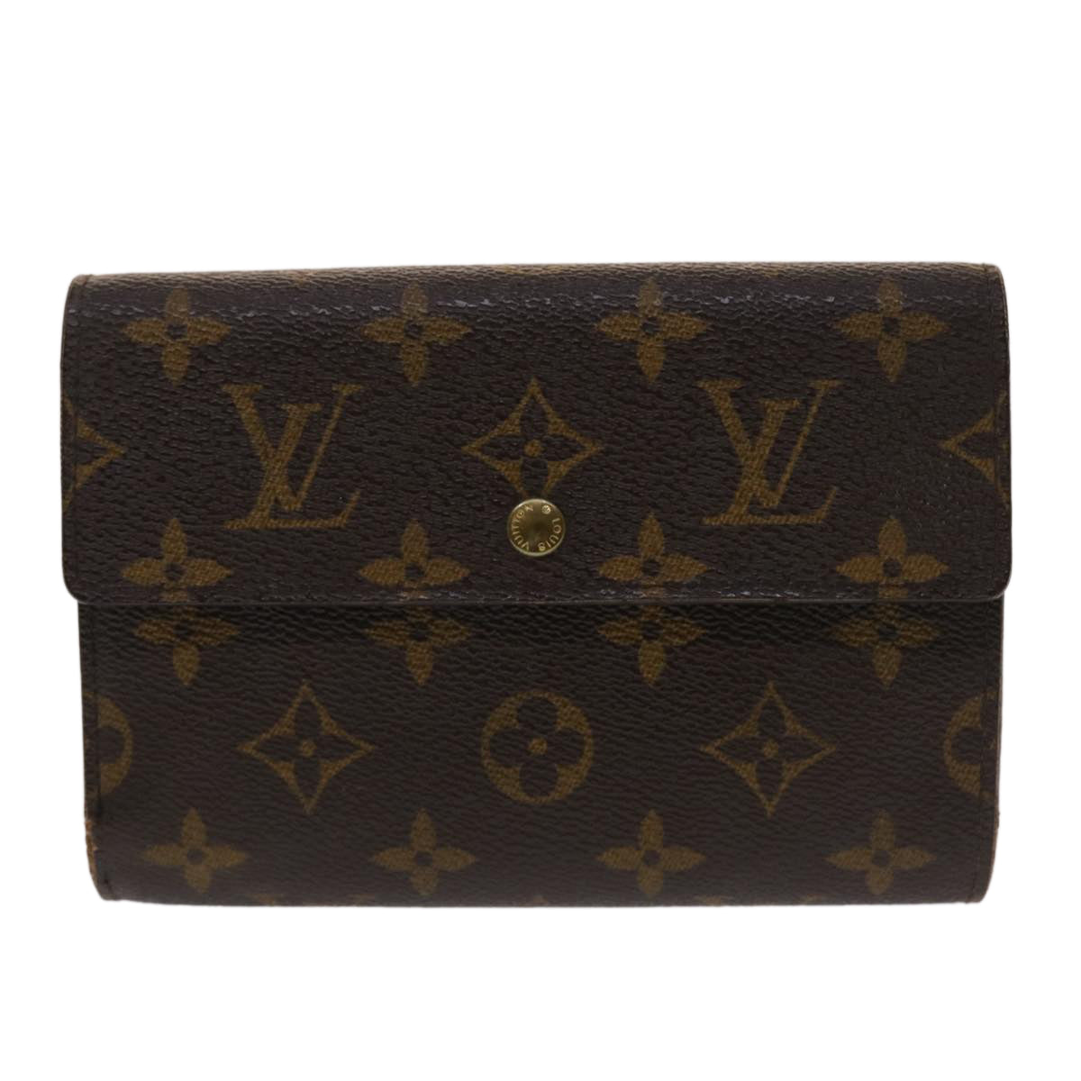 LOUIS VUITTON Monogram Porte Tresor Etui Papie Wallet M61202 LV Auth 48092 - 0