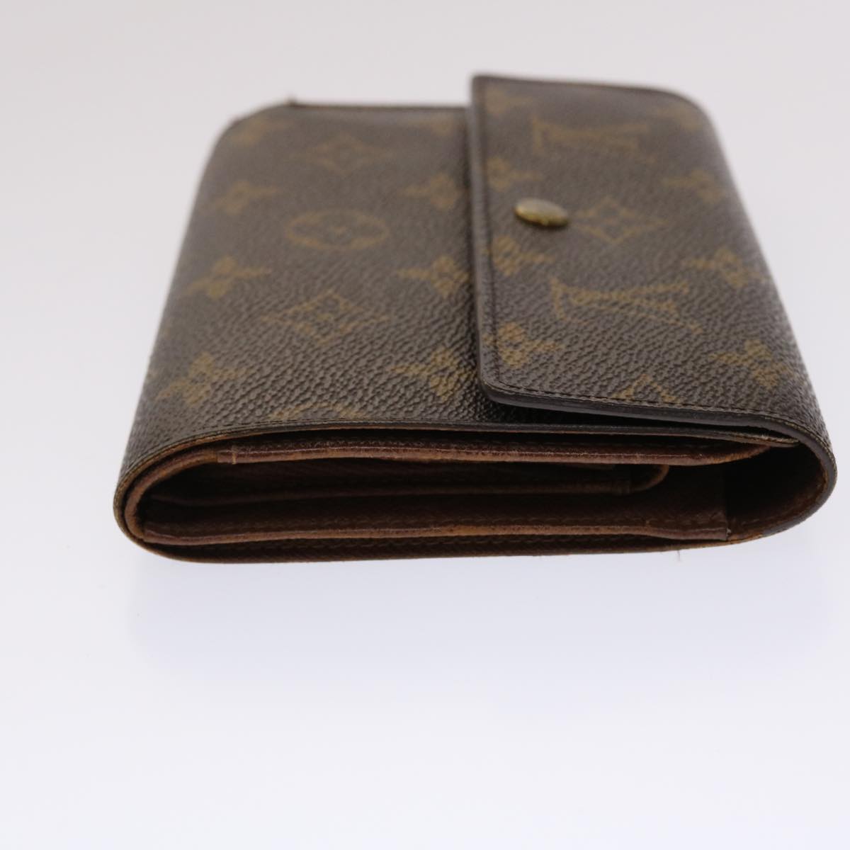 LOUIS VUITTON Monogram Porte Tresor Etui Papie Wallet M61202 LV Auth 48092