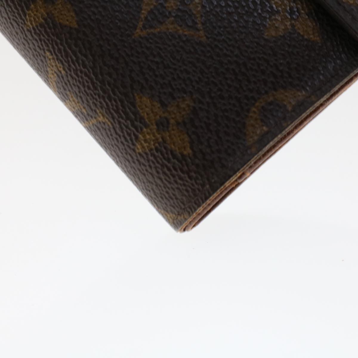 LOUIS VUITTON Monogram Porte Tresor Etui Papie Wallet M61202 LV Auth 48092