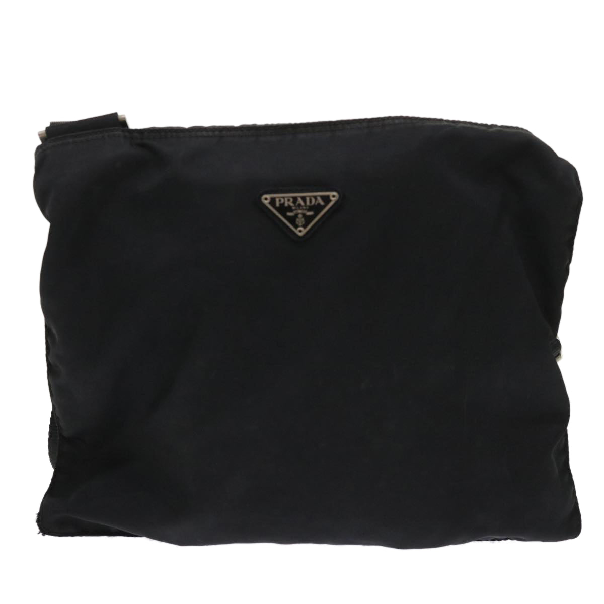 PRADA Shoulder Bag Nylon Black Auth 48126
