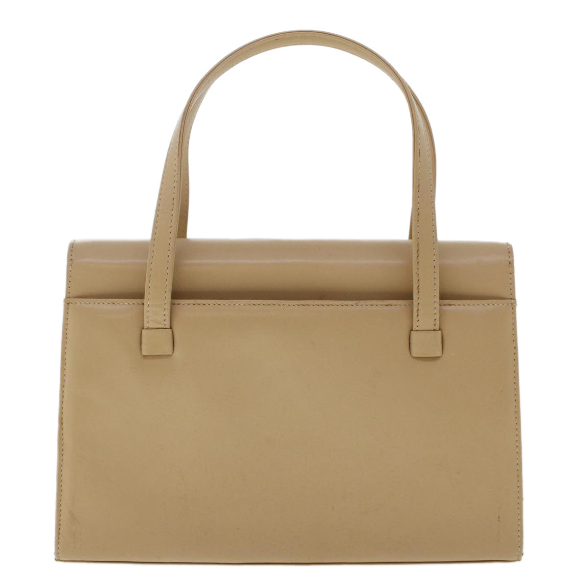 GIVENCHY Hand Bag Leather Beige Auth 48184 - 0